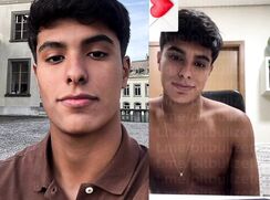 CUTE BRAZILIAN B8ed - Big cumshot