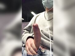 Jerking off on public bus