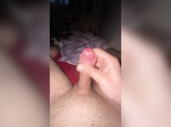 cute boy shoots his load
