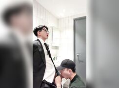 Seven giving and receiving a BJ before getting his ass pounded