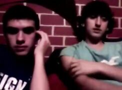 Vintage amateur webcam: Two straight American 'dudes'