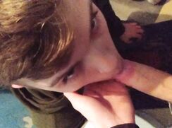 First time sucking his friend