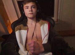 Jerking in a onesie
