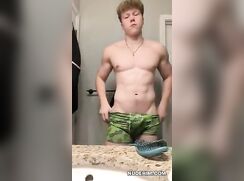 Fit Ginger Dude Strips Off