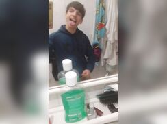 Horny straight italian boy jerking-