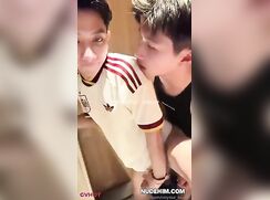 Asian Guy Gets Fucked in the Toilet