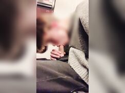 self suck in public train