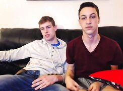 Horny furry daddy positions twink for a breeding