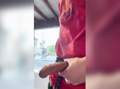 Wanking on the street