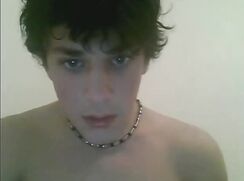 Vintage amateur webcam: Beautiful boy with big dick