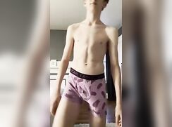 Serious boy with a serious cock