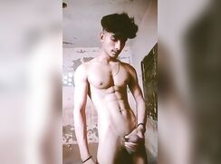 Muscle Indian Jerk off with Cum