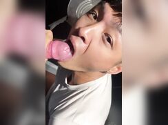 Blowjob cum facials compilation on twink's faces