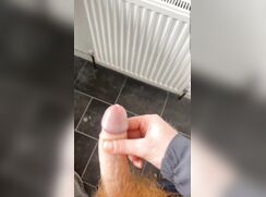 Ginger lad jerking off again