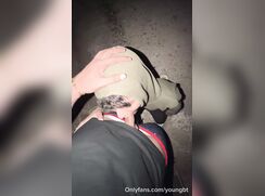 My friend lets herself get fucked outdoors for the first time.