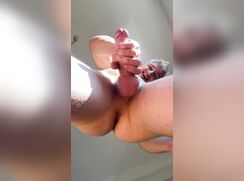 cute big cock blonde from bellow view bate