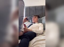 Twink gets his cock sucked after class