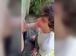 Cute twink swallows his daddy
