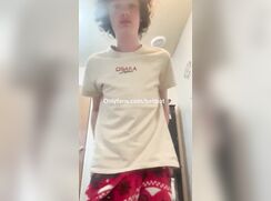 cute curli blonde twink strip