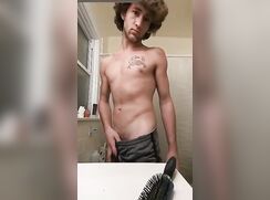 Shy hot boy baited