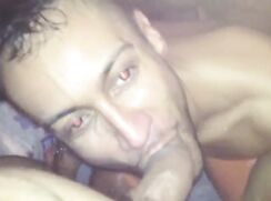 Italian slut slave used by two doms