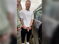 Dad & Adult Son taking a piss outside Fetish - AI Enhanced