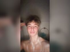 cute blonde carter shower bate