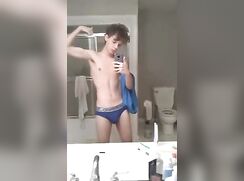 Teen Twink Bathroom Teaser