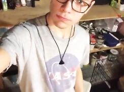 Muscular Webcam Twunk Stroking His Big Cock School