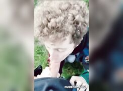 Blond Frat Guys Fuck and Suck in Public