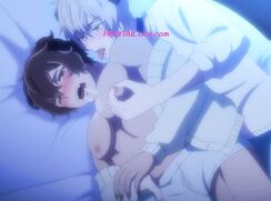 Rough puppy straddling with whimper moans & rough gripping ◉ Dubbed Gay Hentai