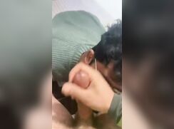 Young Indian gay sucking