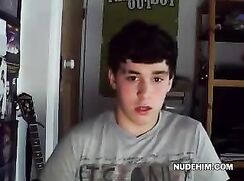 Uncut Chubby 18yo Teen Jerks Off & Cums Hard