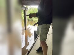 Fishing With His Boner Out