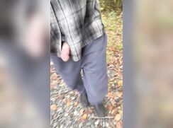 Walking Through The Forest With His Dick Out
