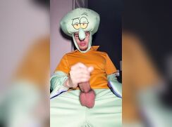 squidward tentacles cumming bate
